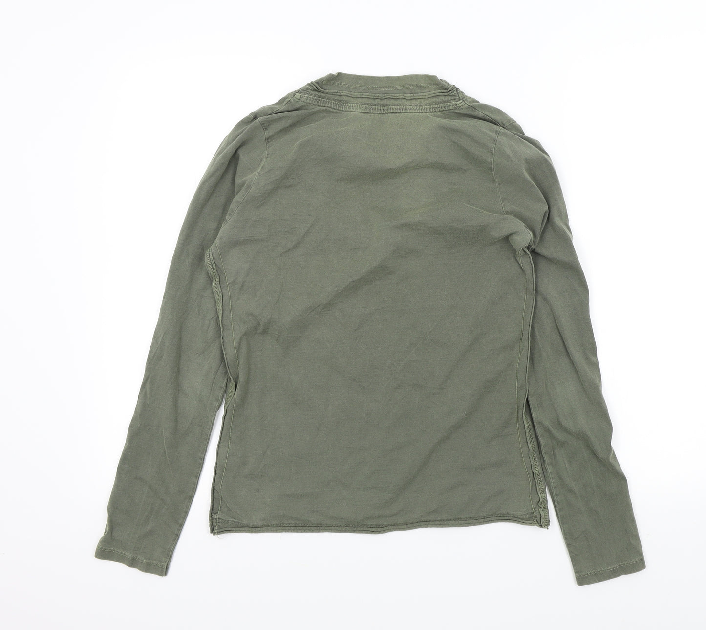 Fat Face Womens Green Colourblock  Basic T-Shirt Size 12