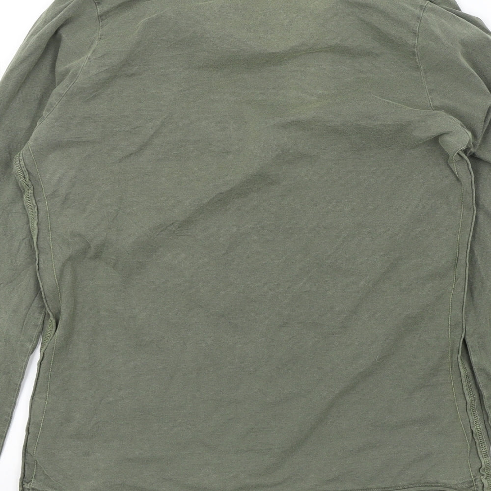 Fat Face Womens Green Colourblock  Basic T-Shirt Size 12