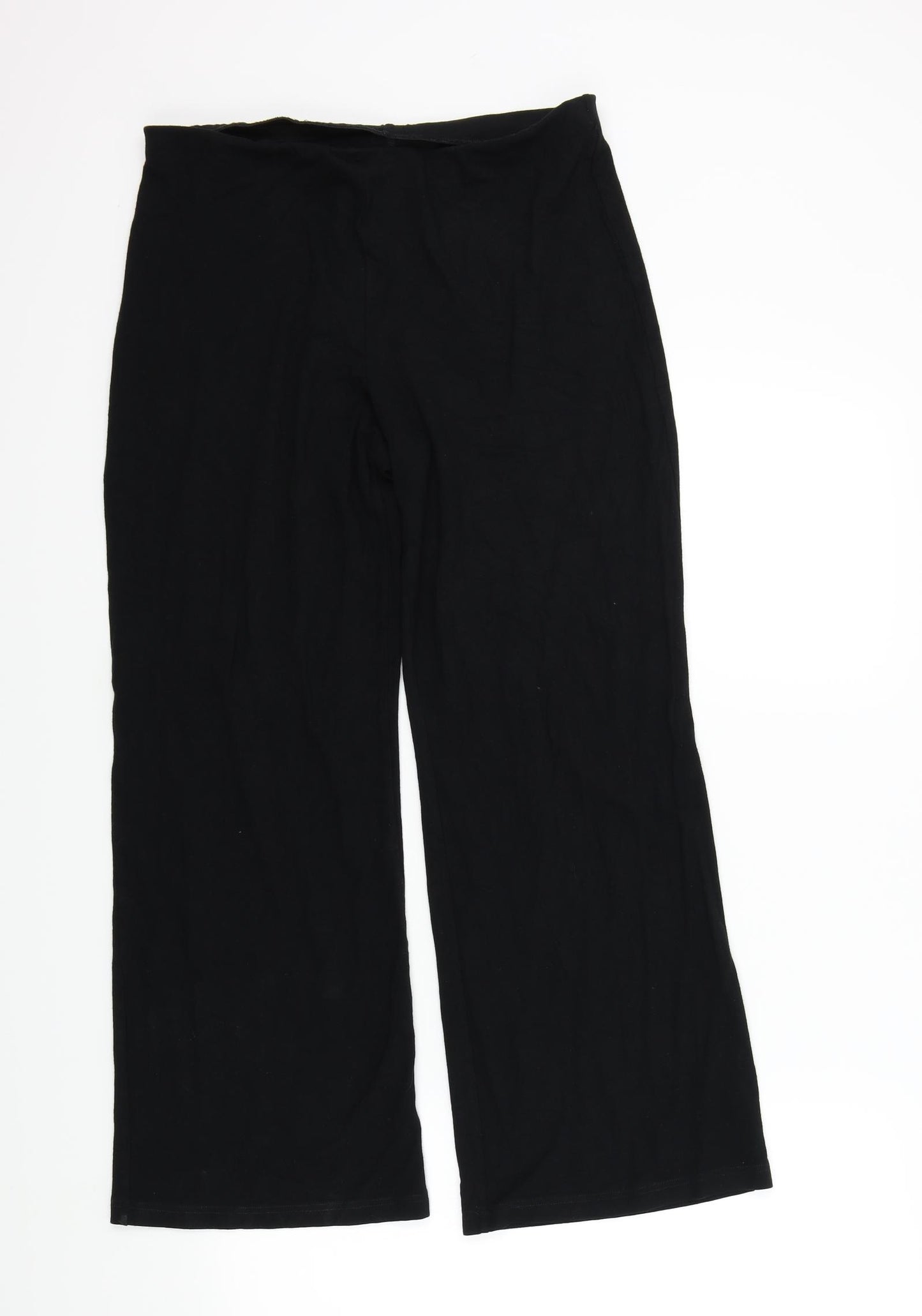 M&S Womens Black   Jogger Trousers Size 14 L26 in