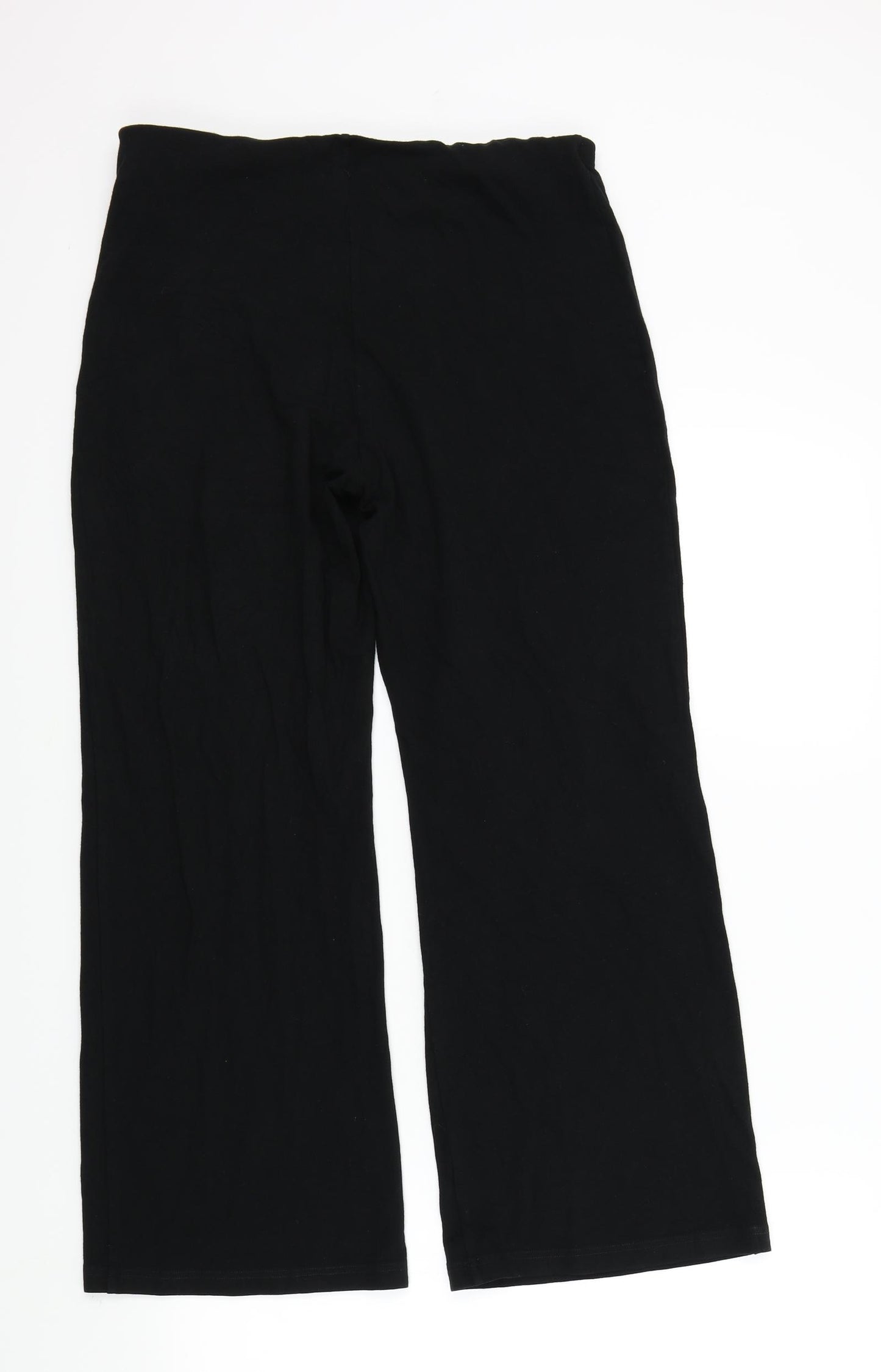 M&S Womens Black   Jogger Trousers Size 14 L26 in