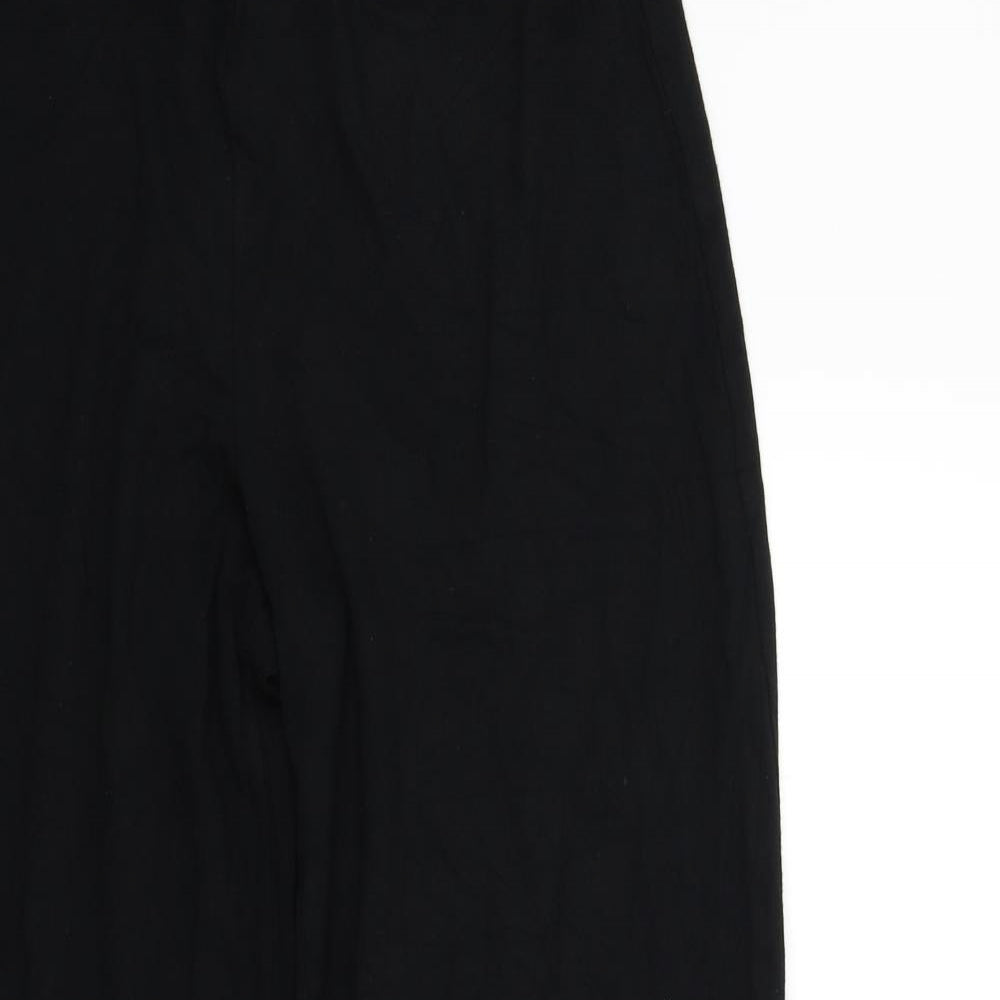 M&S Womens Black   Jogger Trousers Size 14 L26 in