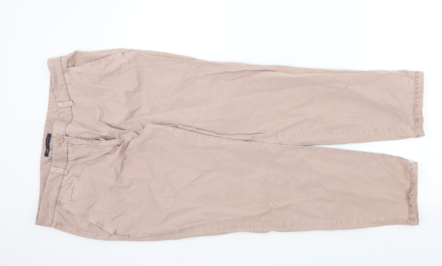 M&S Mens Pink   Trousers  Size 16 L27 in