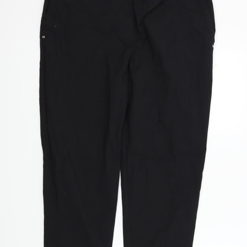 M&S Womens Black   Trousers  Size 18 L25 in