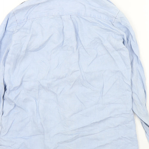 tag woman Womens Blue Colourblock  Basic Button-Up Size S