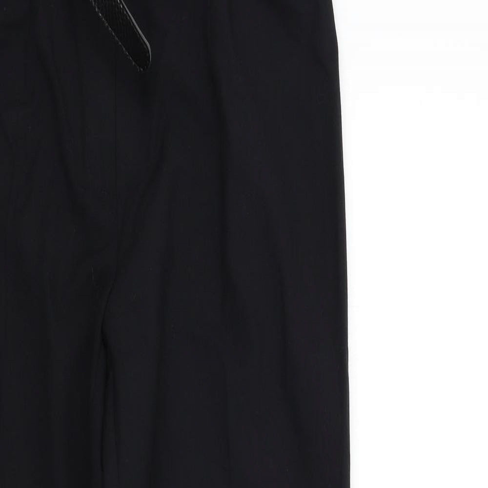 M&S Womens Black   Trousers  Size 10 L26 in