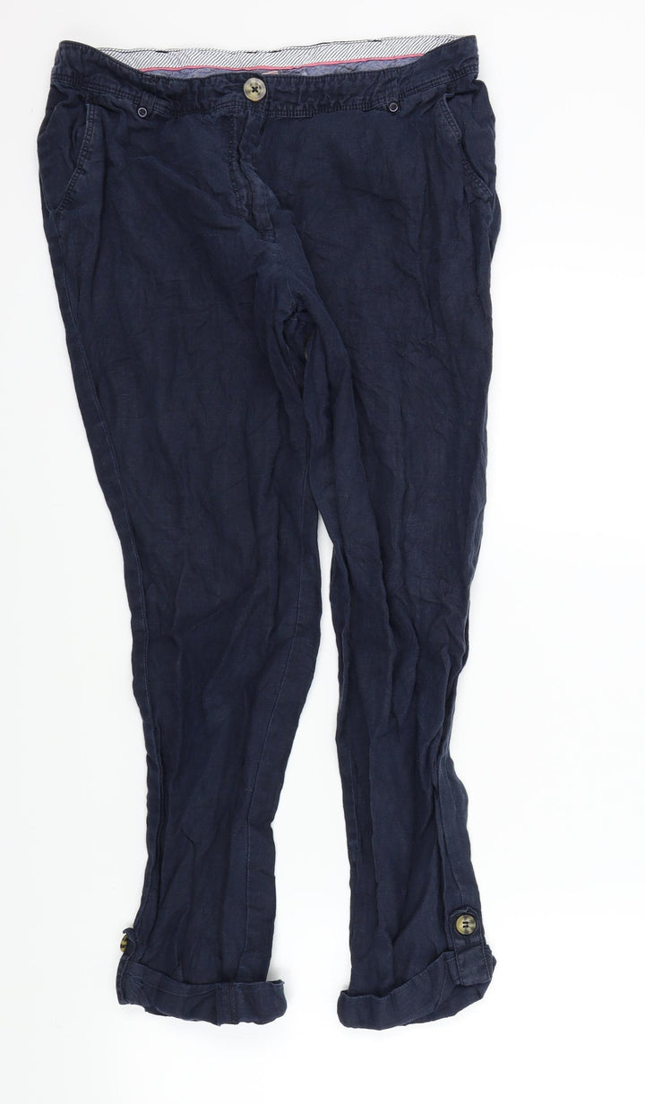 falmer Womens Blue Trousers Size 12 L25 in