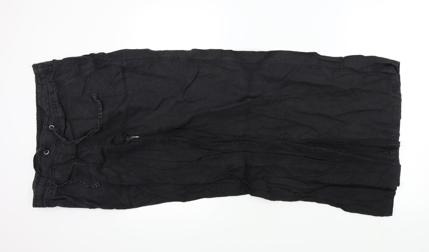 M&S Womens Black   Trousers  Size 12 L29 in