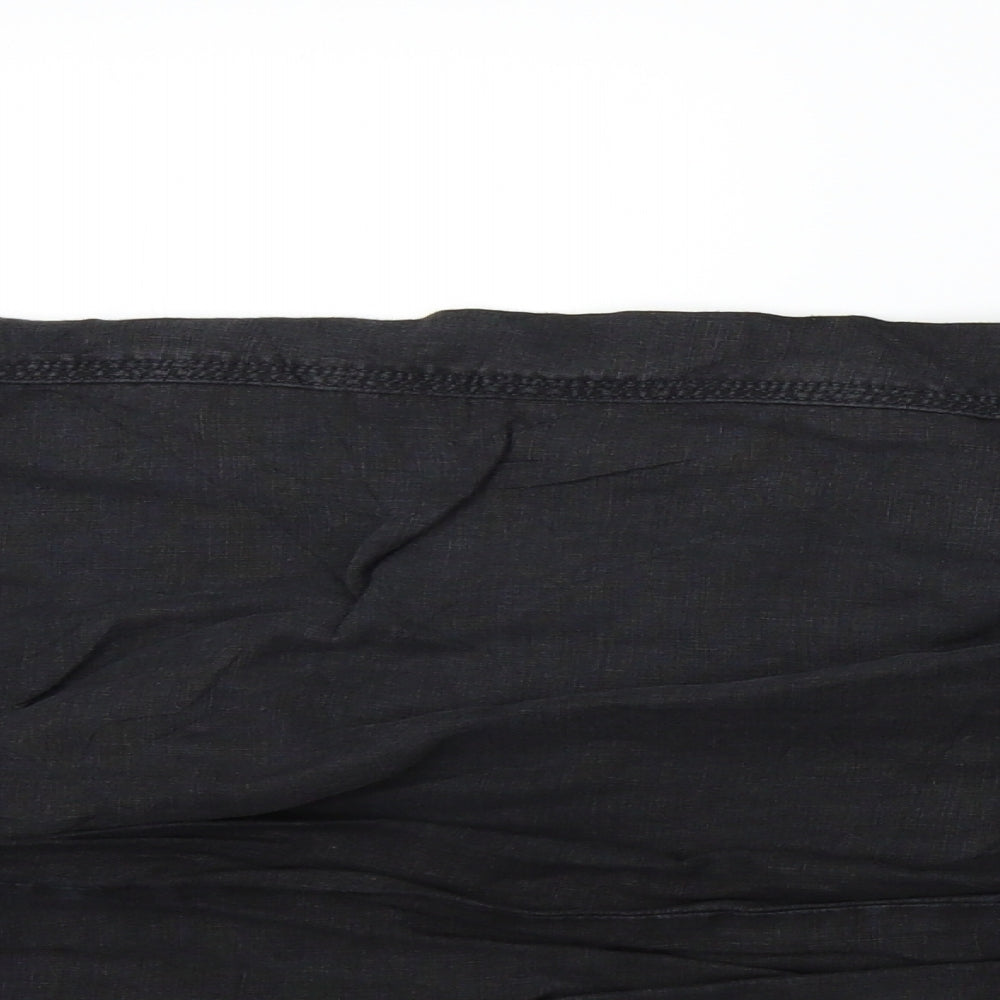 M&S Womens Black   Trousers  Size 12 L29 in