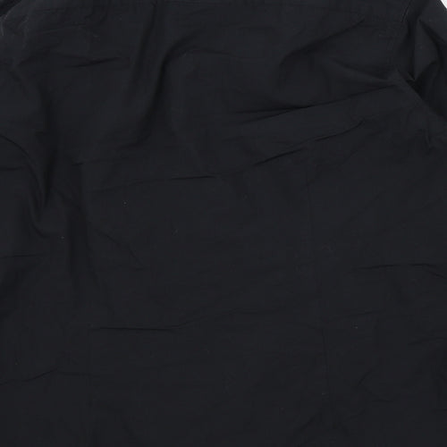 BURTONS Mens Black Colourblock   Button-Up Size 16.5