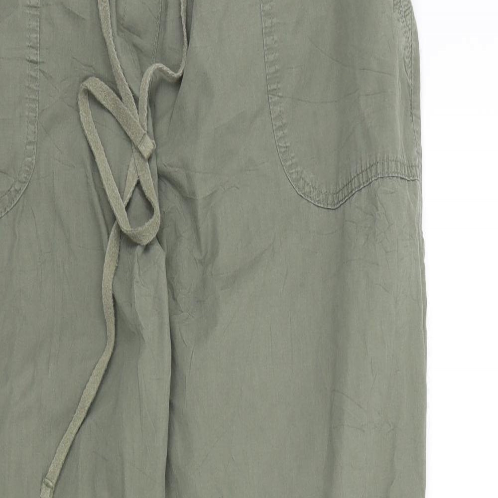 M&S Womens Green   Trousers  Size 16 L28 in