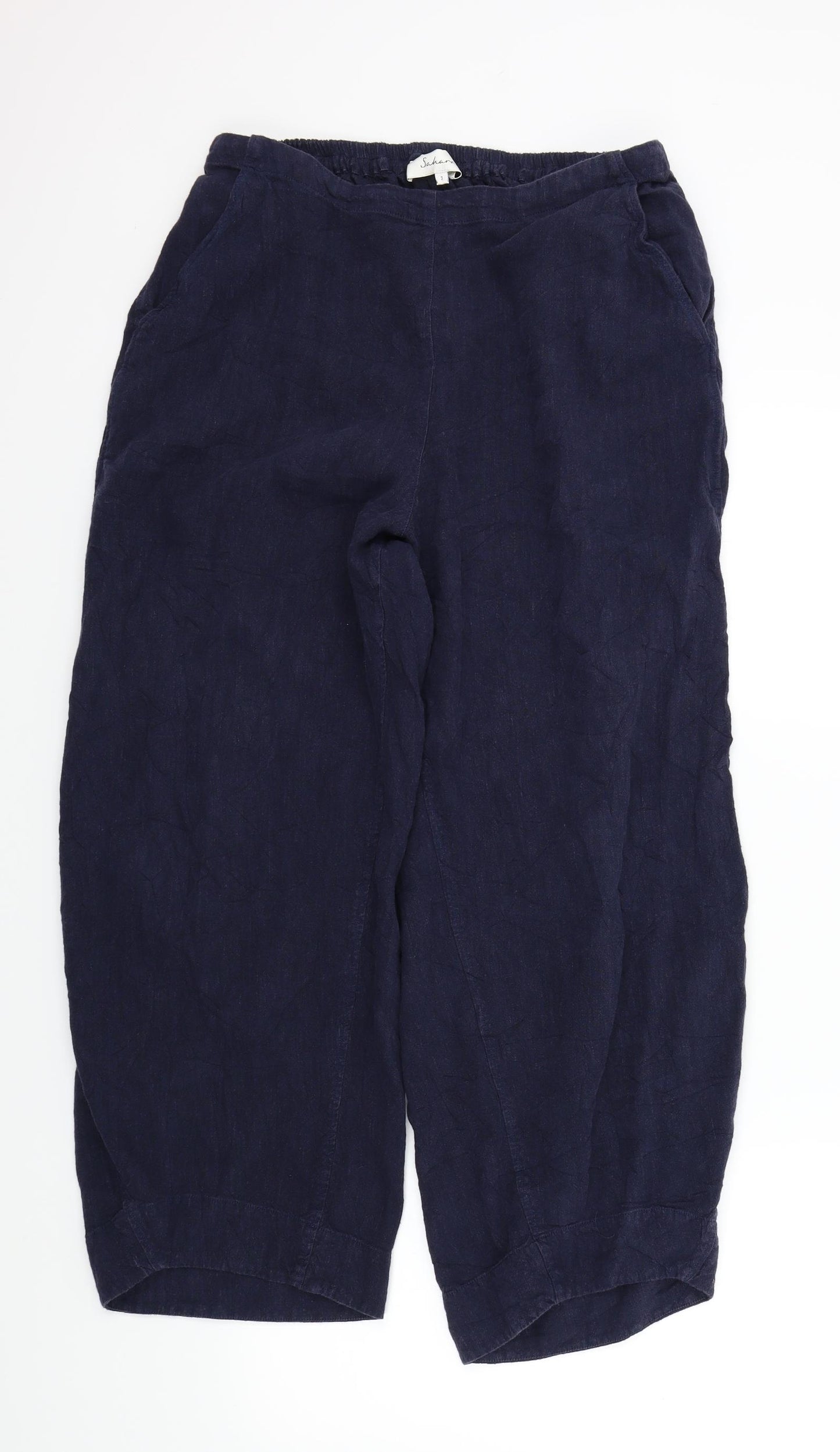 Sahara Womens Blue   Trousers  Size M L25 in - Front pocket