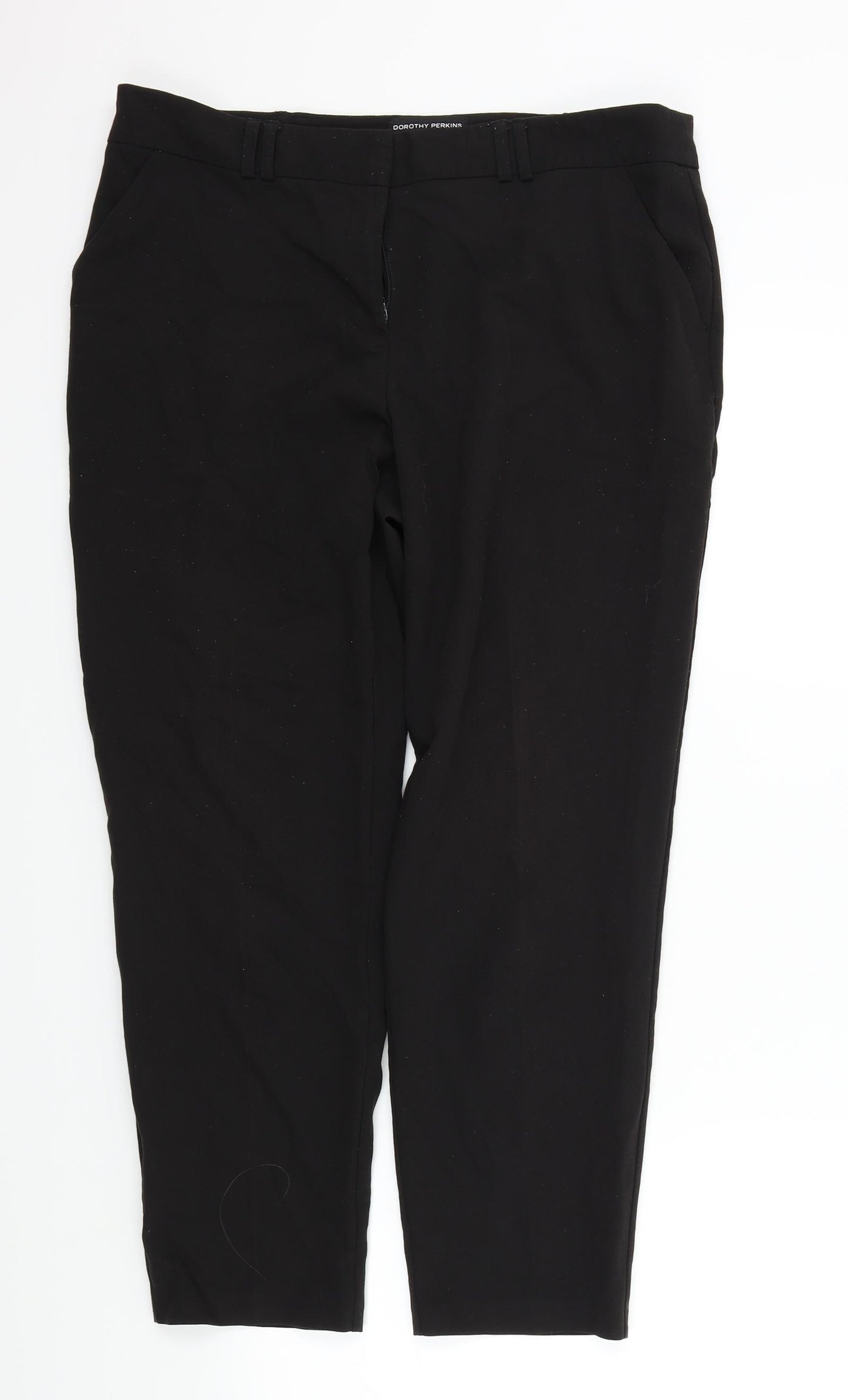 Dorothy Perkins Womens Black   Trousers  Size 14 L25 in