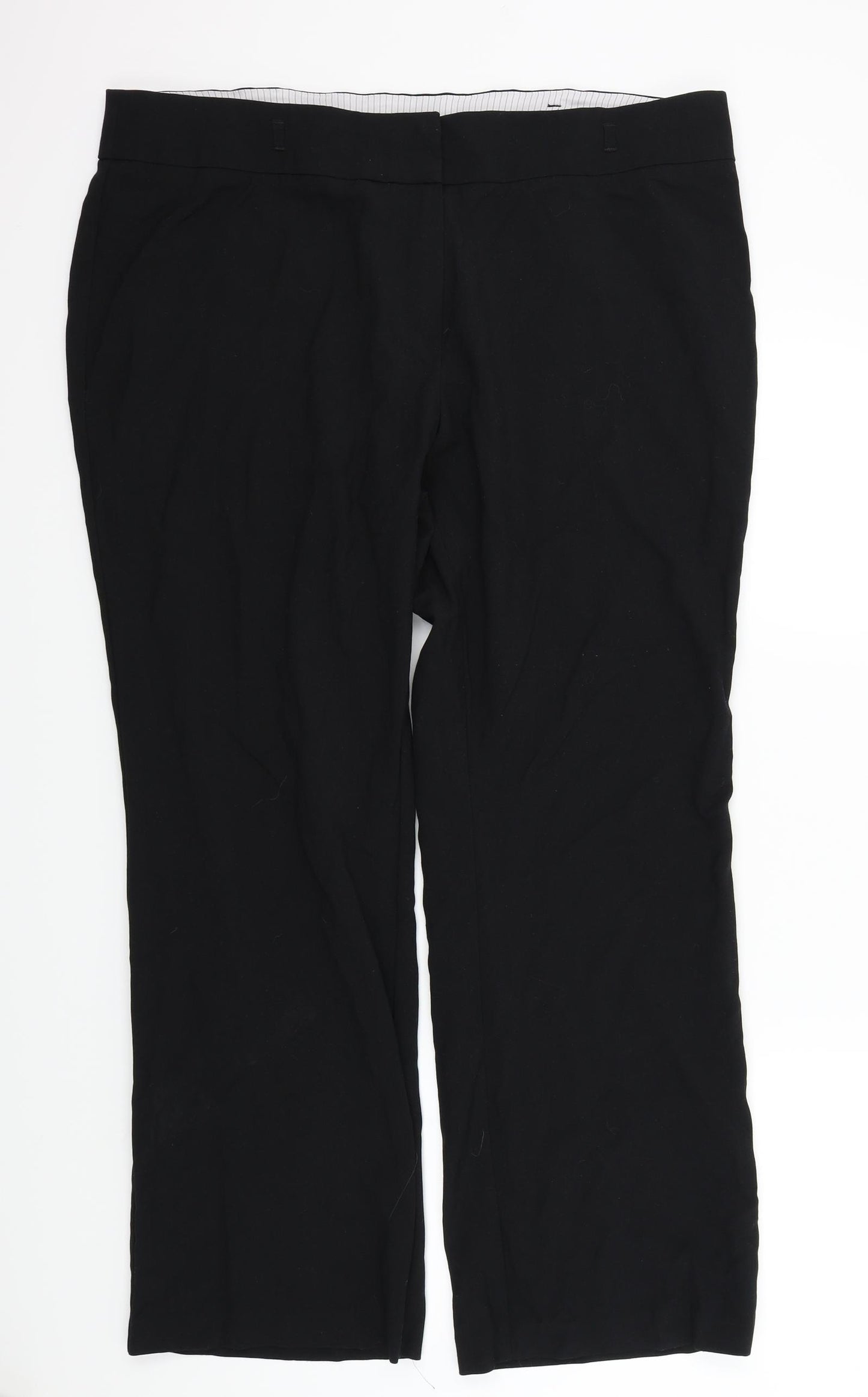 M&S Womens Black   Trousers  Size 20 L29 in
