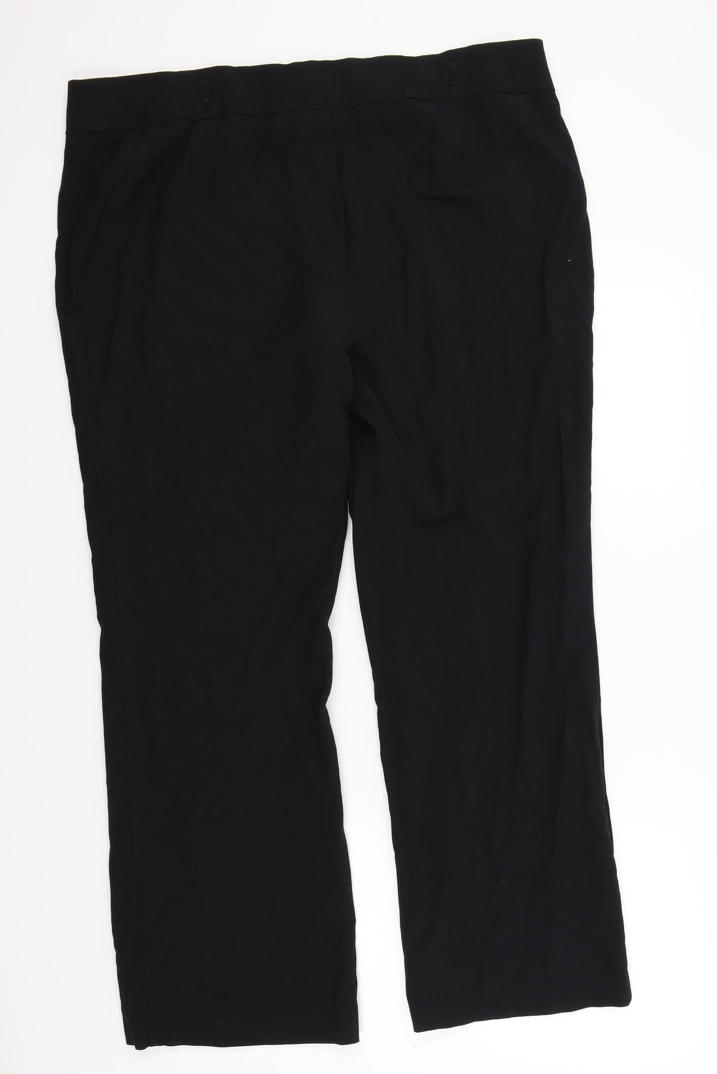 M&S Womens Black   Trousers  Size 20 L29 in