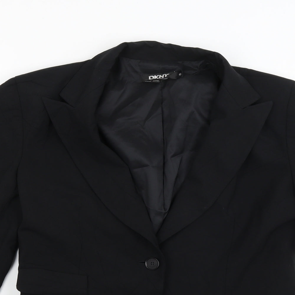 DKNY Womens Black   Jacket Blazer Size 6