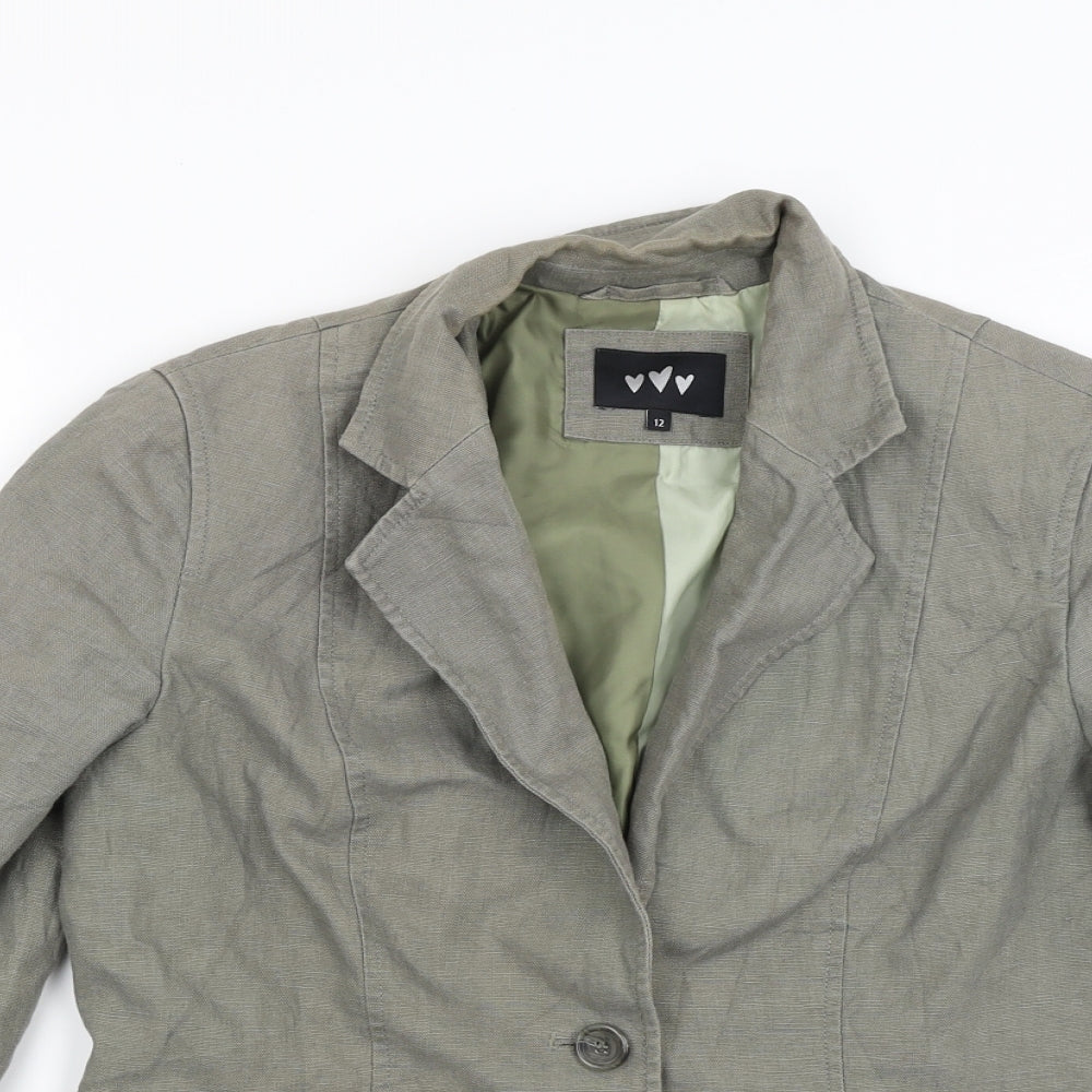 Peruna Womens Green   Jacket Coat Size 12