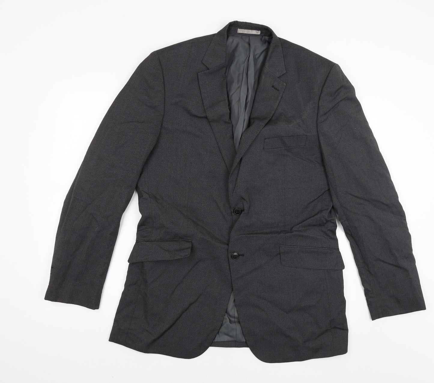 Burton Mens Grey  Rayon Jacket Blazer Size 42