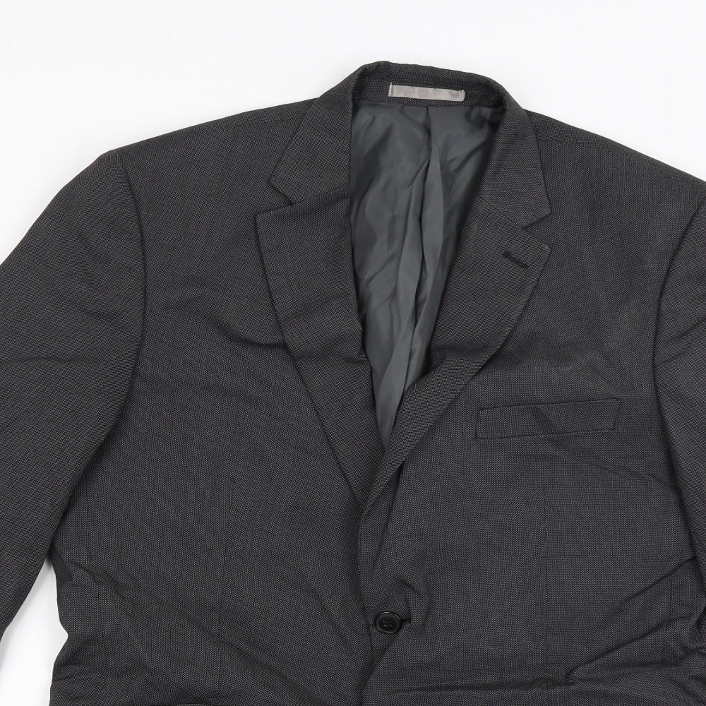 Burton Mens Grey  Rayon Jacket Blazer Size 42