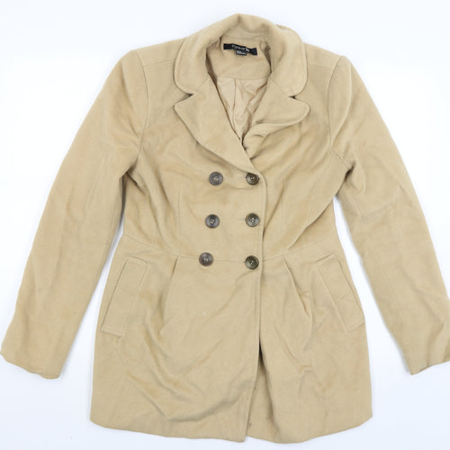 Forever21 Womens Beige   Overcoat Coat Size M
