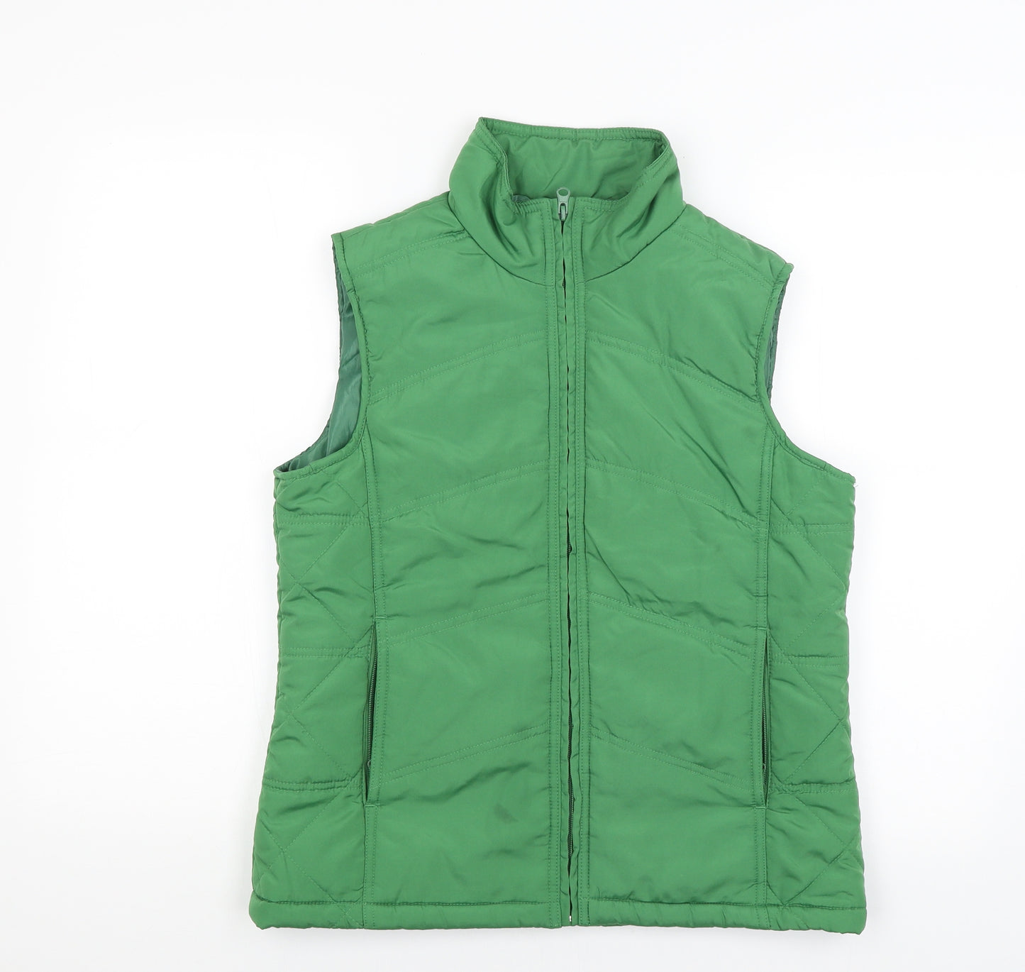 Moda Womens Green   Gilet Coat Size M
