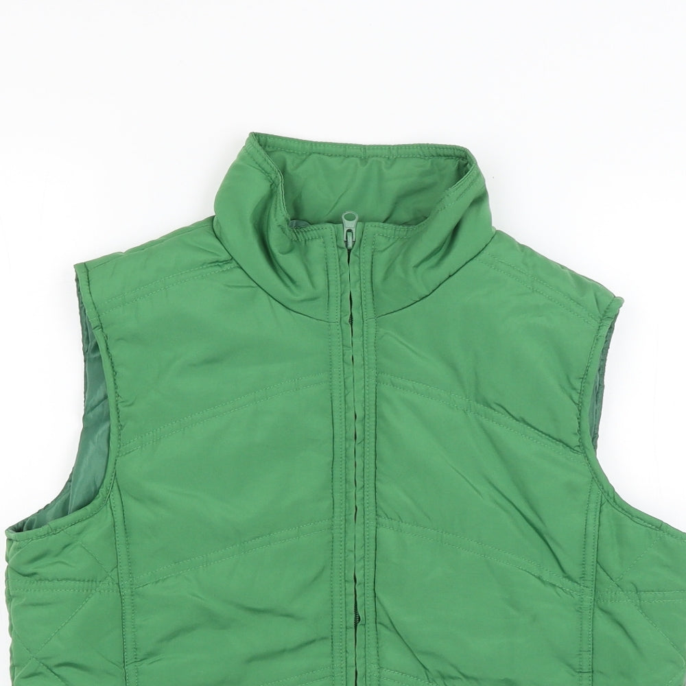 Moda Womens Green   Gilet Coat Size M