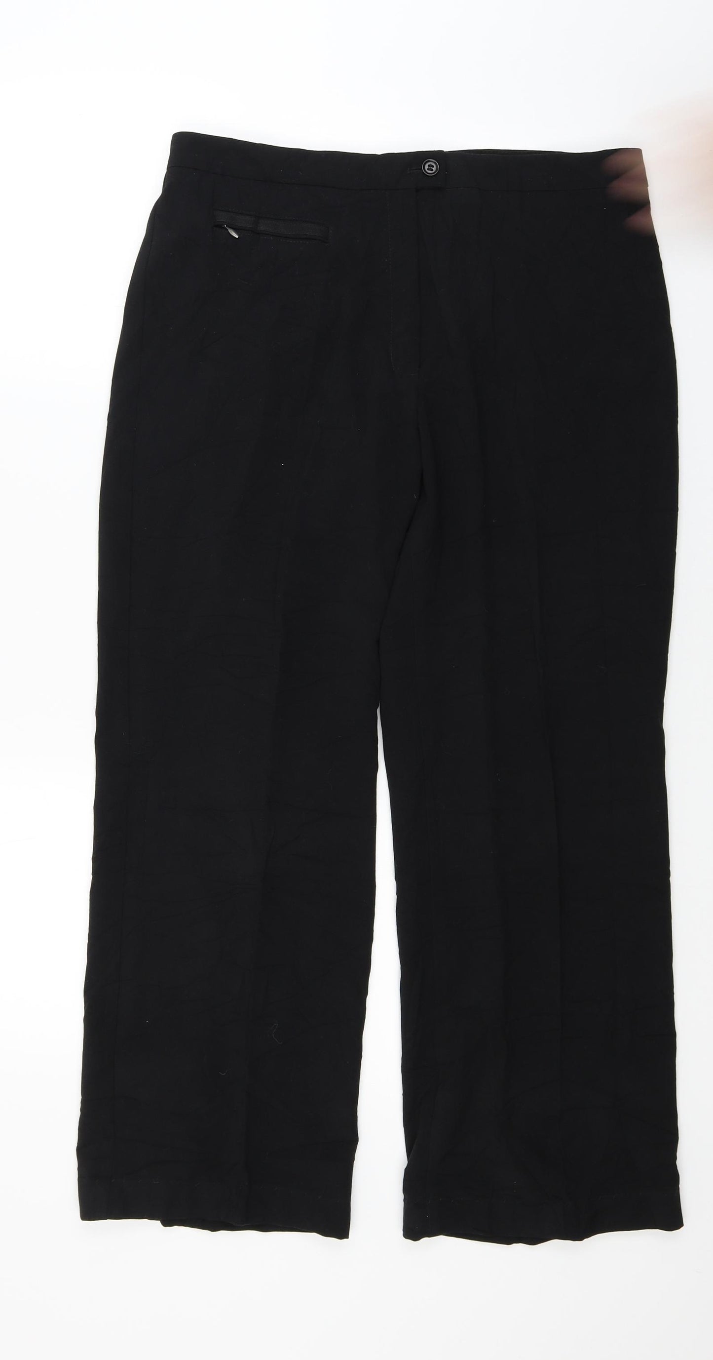 Marks and Spencer Womens Black   Trousers  Size 14 L24 in