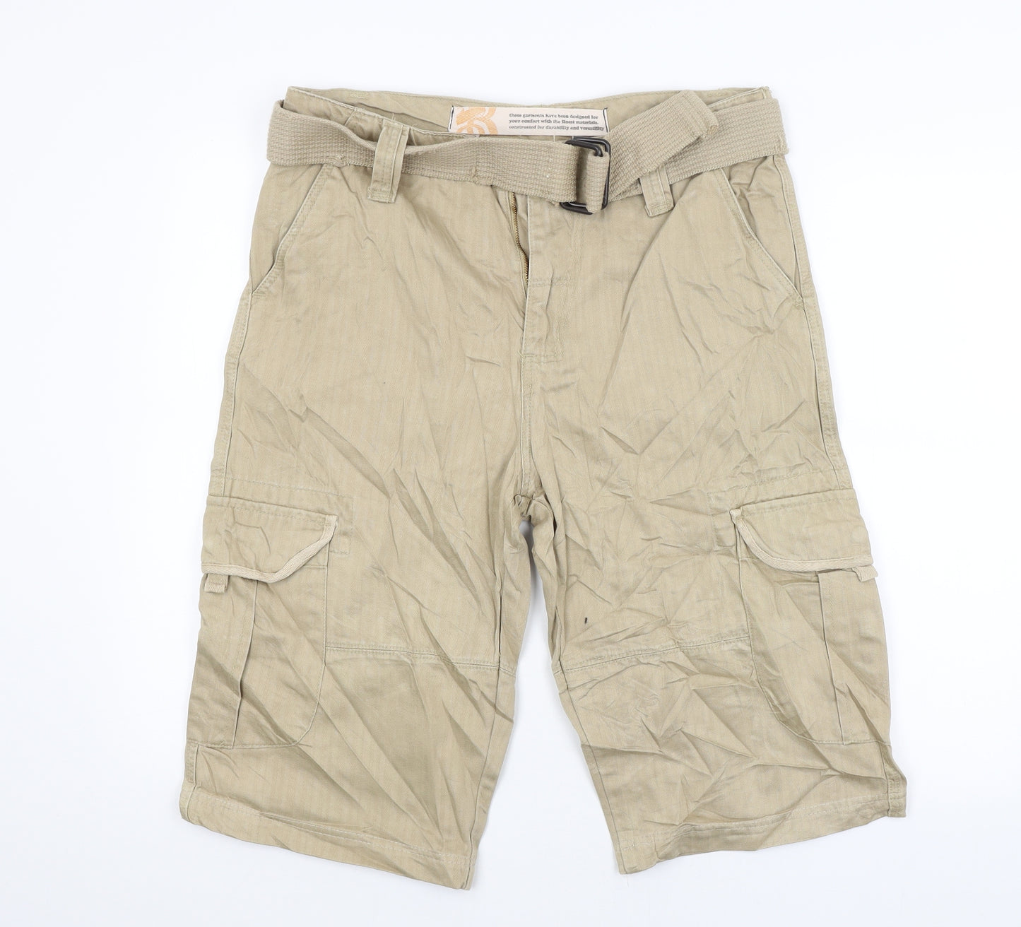 Preworn Mens Beige   Cargo Shorts Size 34
