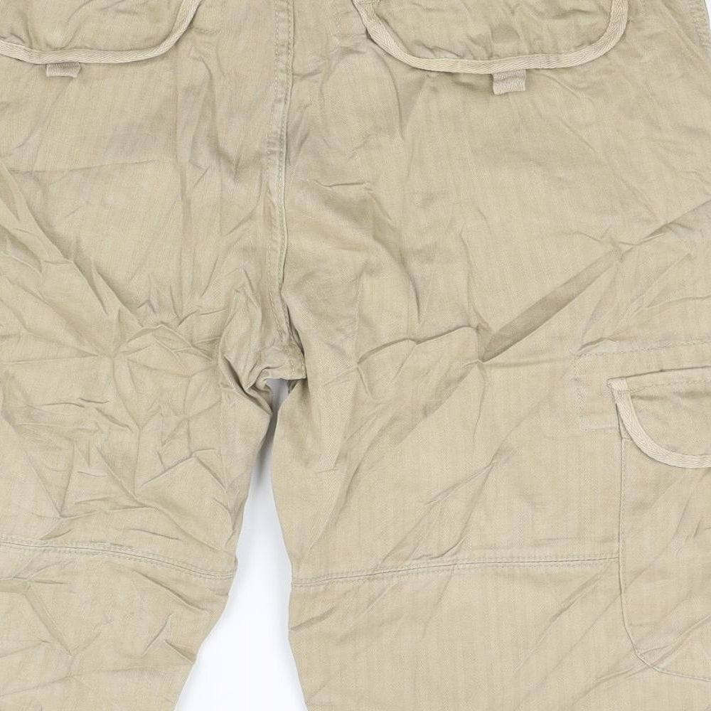 Preworn Mens Beige   Cargo Shorts Size 34