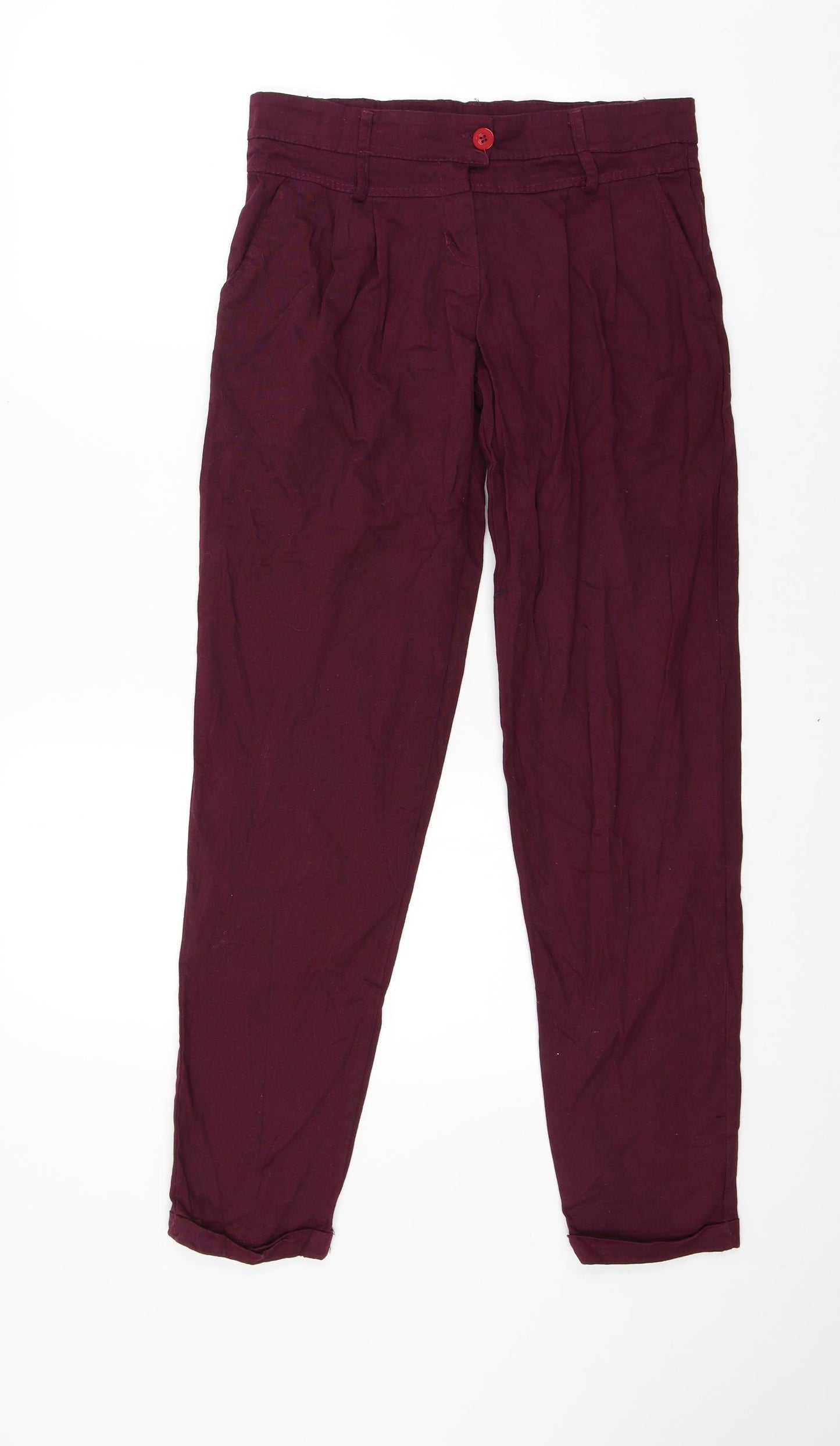 Preworn Womens Red   Trousers  Size 30 L27 in