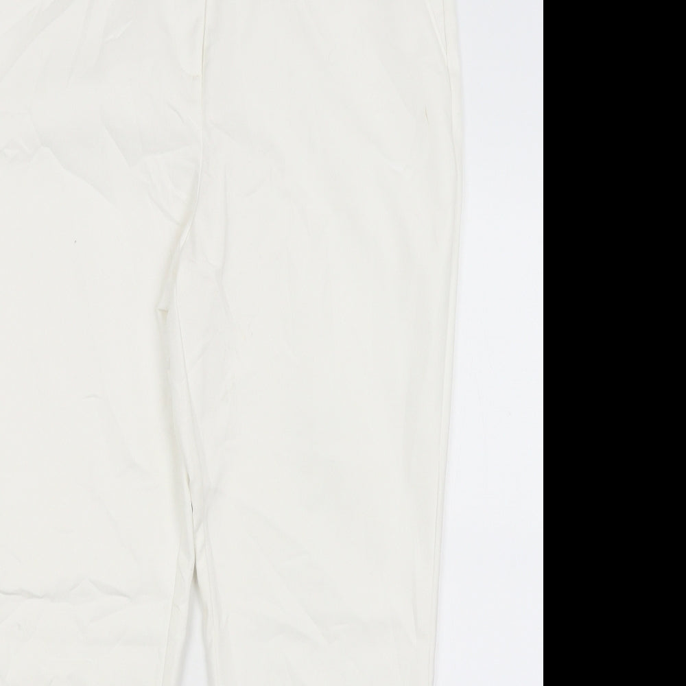 Papaya Womens White   Trousers  Size 14 L25 in