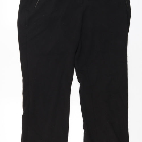 M&Co Womens Black   Trousers  Size 12 L28 in