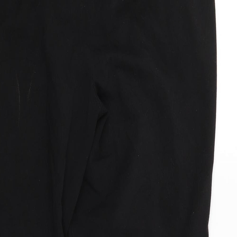 M&Co Womens Black   Trousers  Size 12 L28 in