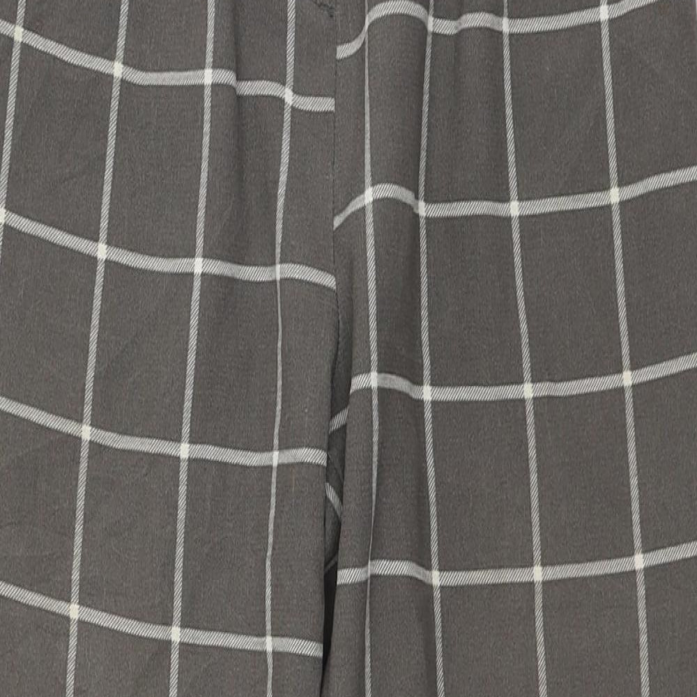 Divided Womens Brown Check  Trousers  Size 6 L23 in