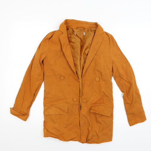 Primark Womens Orange   Jacket Coat Size 6