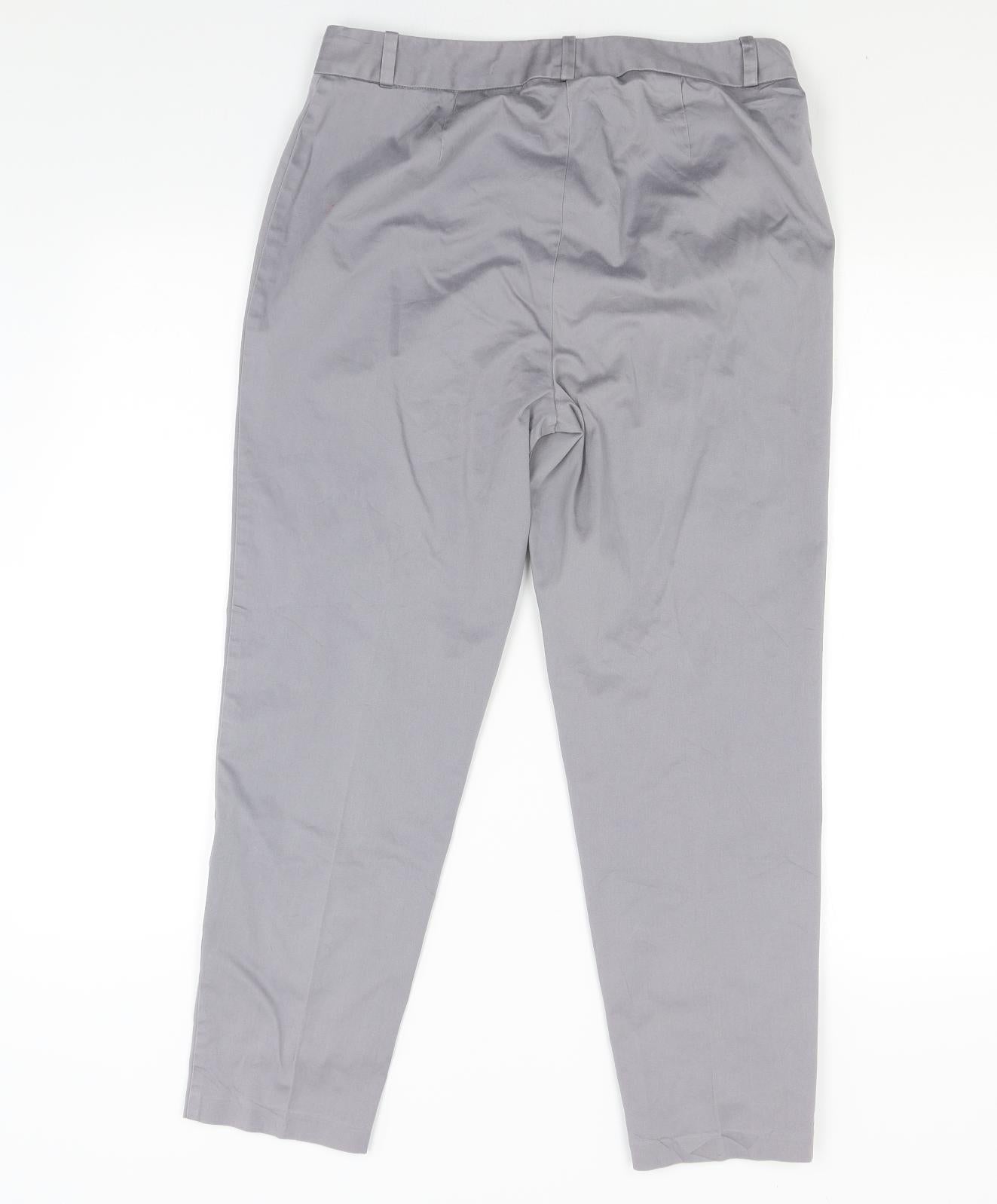 Marks and Spencer Womens Grey   Capri Trousers Size 12 L23 in