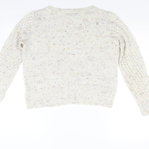 Preworn Womens Beige  Knit Pullover Jumper Size 12