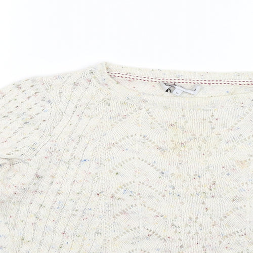Preworn Womens Beige  Knit Pullover Jumper Size 12