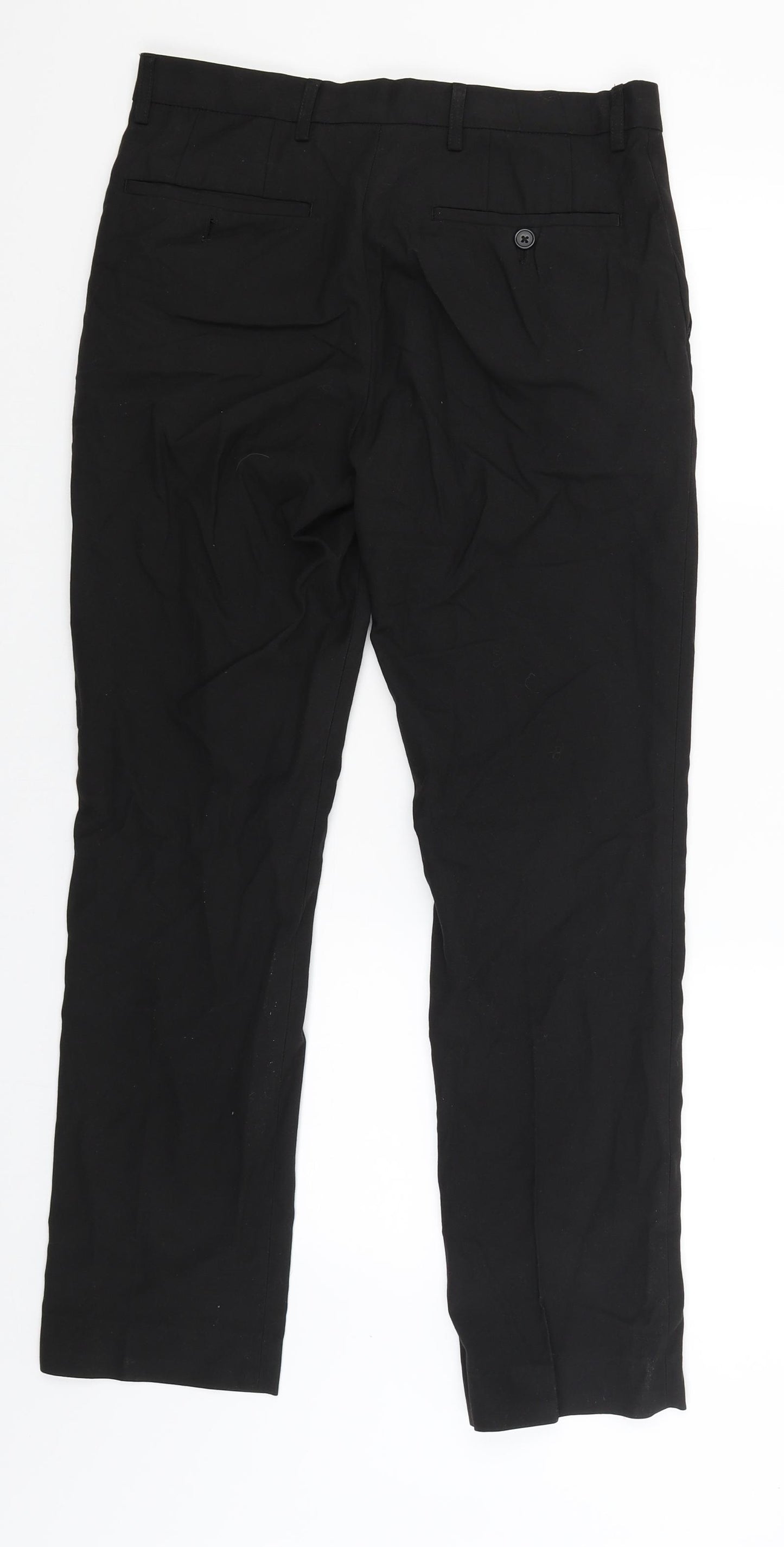 NEXT Mens Black   Trousers  Size 30 L28 in