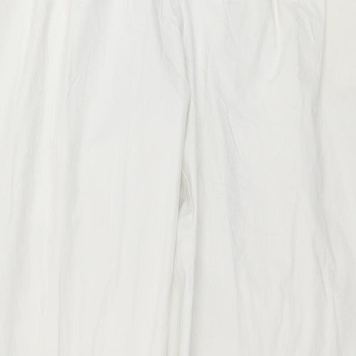 Warehouse Womens White   Trousers  Size 12 L25 in