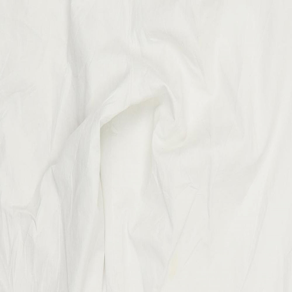 Warehouse Womens White   Trousers  Size 12 L25 in