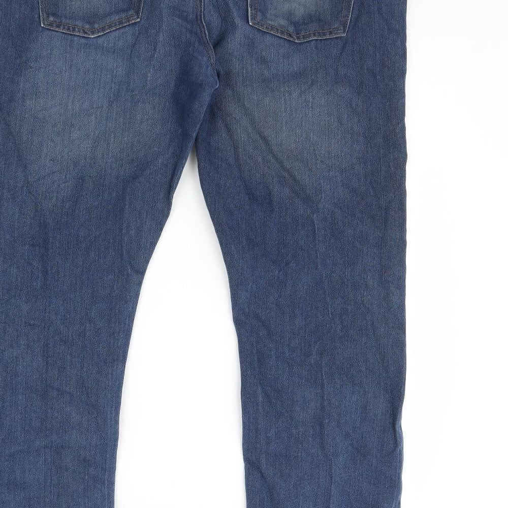 Denim & Co. Mens Blue   Straight Jeans Size 38 L28 in