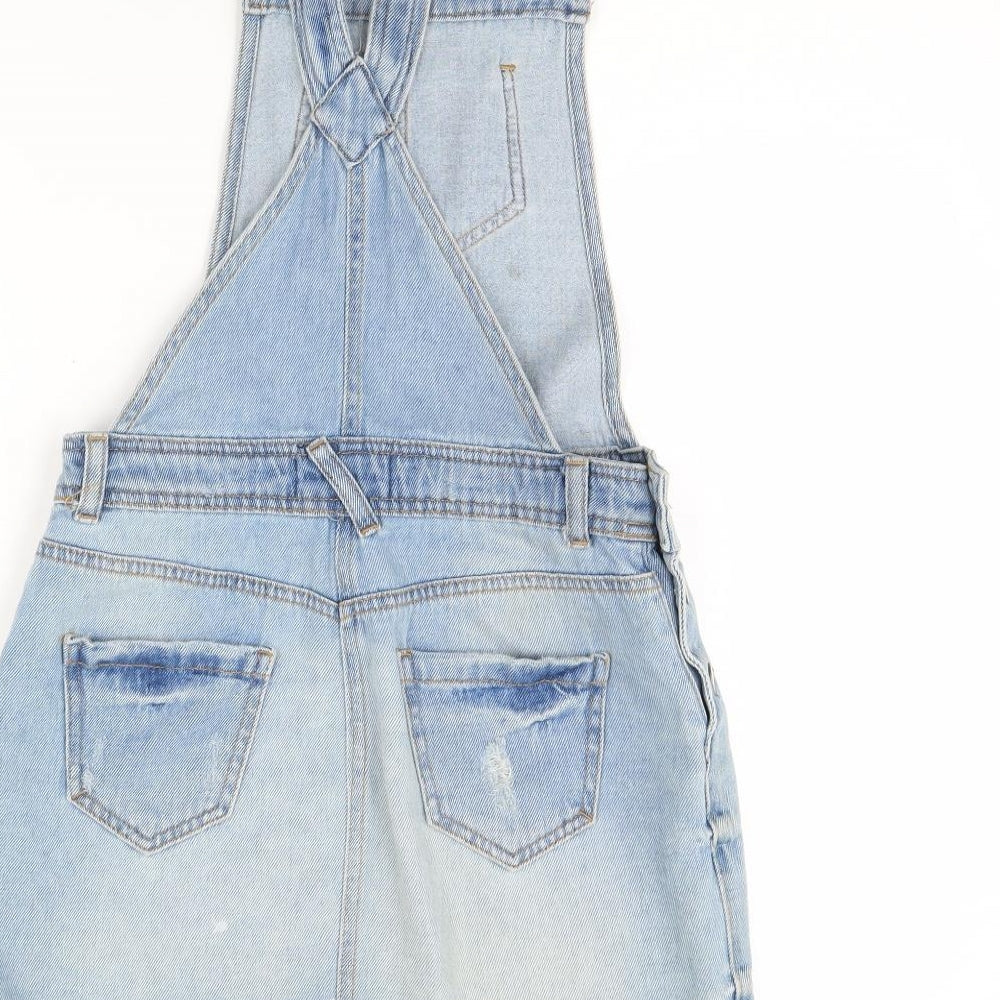 New Look Girls Blue   Pinafore/Dungaree Dress  Size 13 Years