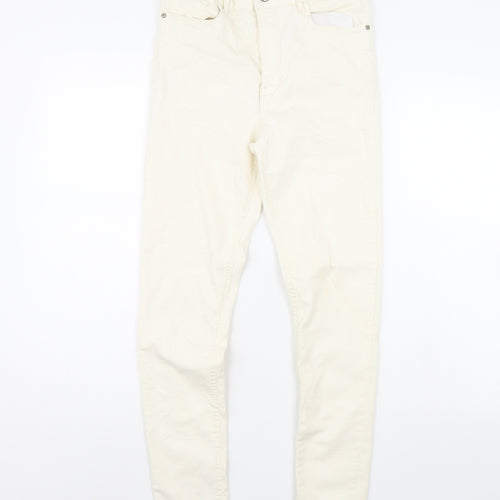 Mng Womens Ivory   Skinny Jeans Size 28 in L30 in