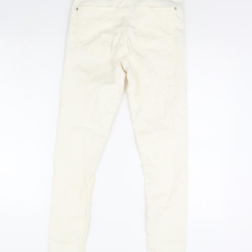 Mng Womens Ivory   Skinny Jeans Size 28 in L30 in