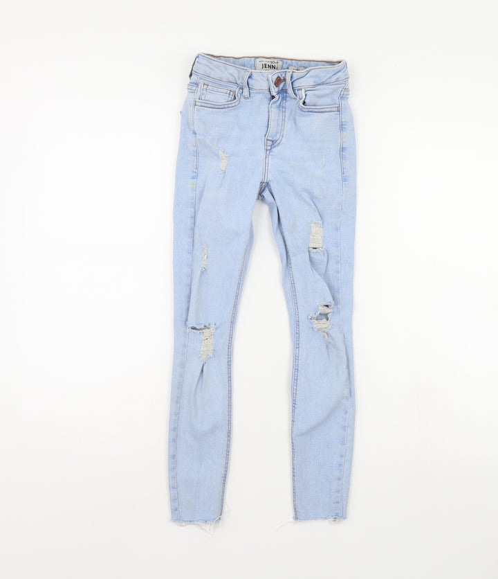 New Look Girls Blue Skinny Jeans Size 9 Years