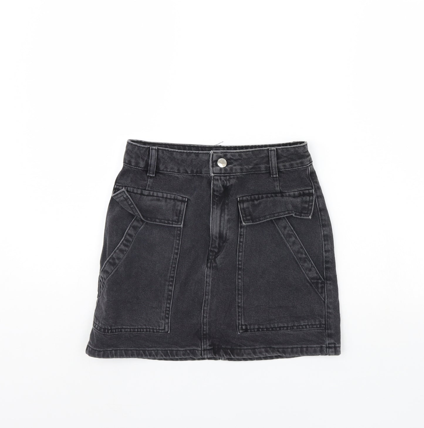 Topshop Womens Black   Mini Skirt Size 8