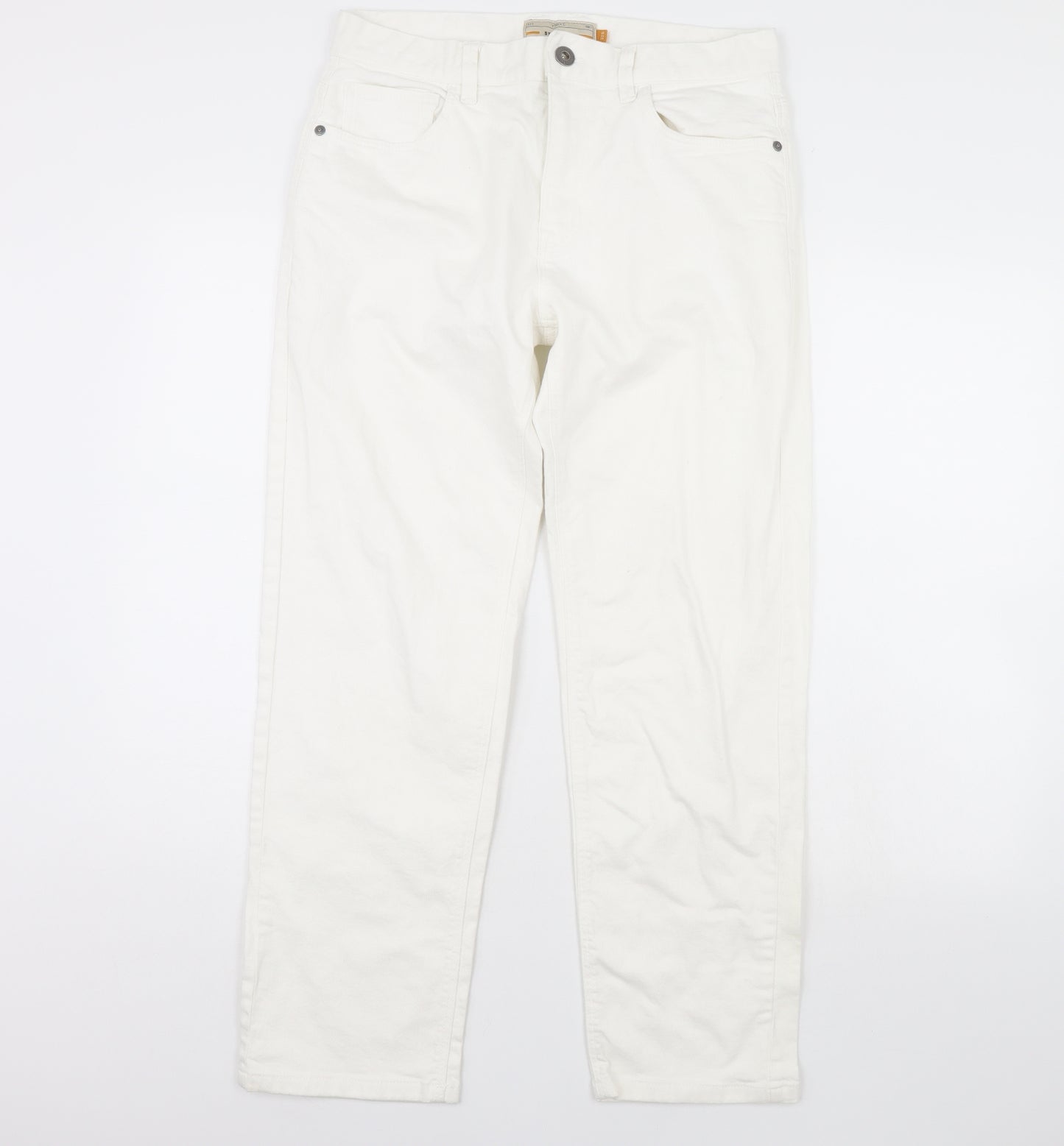 NEXT Womens White   Straight Jeans Size 32 L30 in