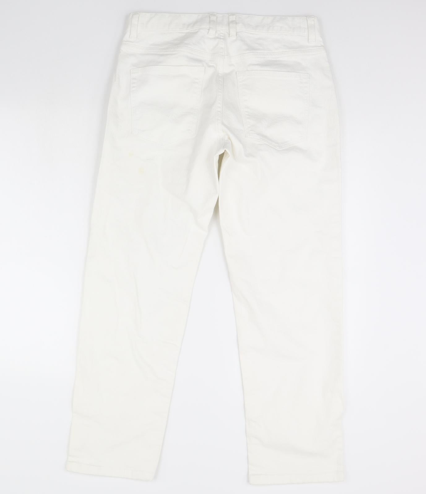 NEXT Womens White   Straight Jeans Size 32 L30 in