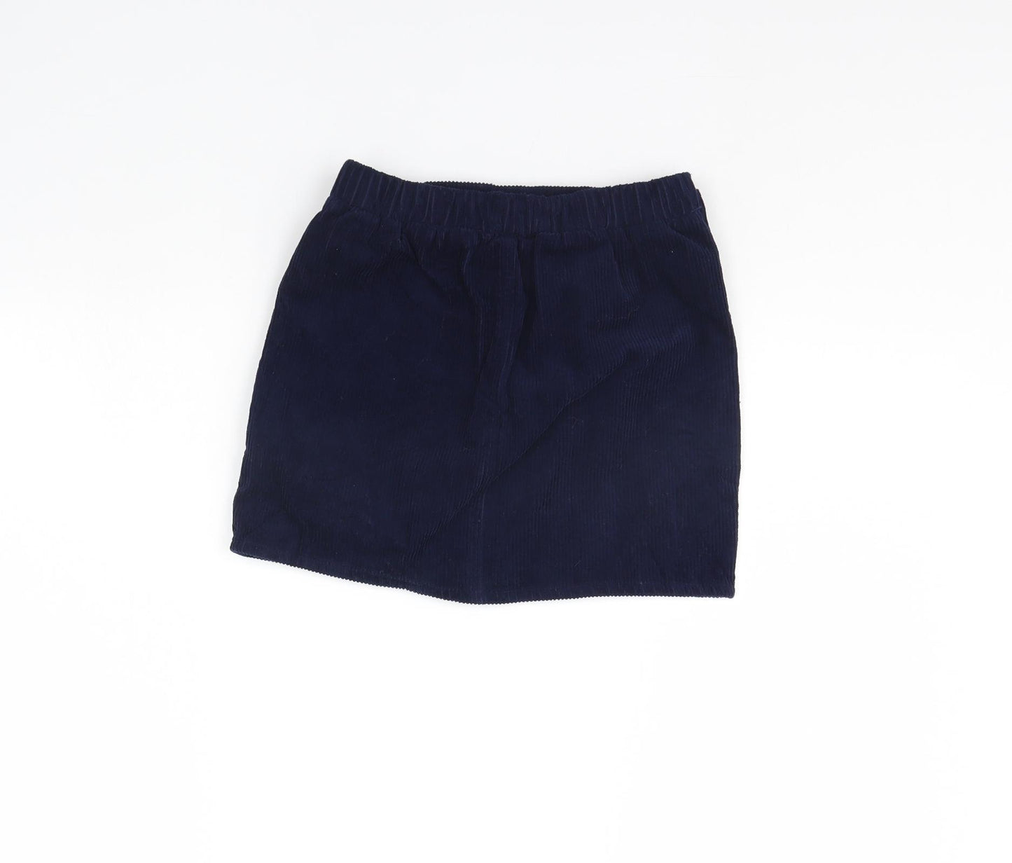 Denim & Co. Girls Blue  Corduroy Mini Skirt Size 8 Years