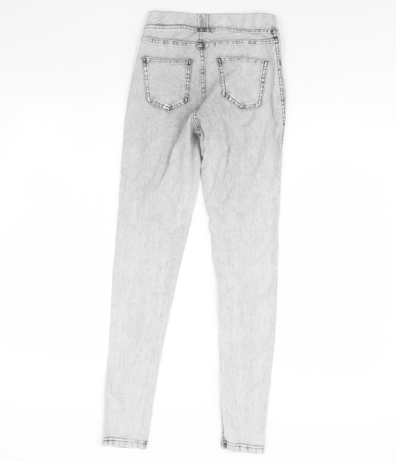 H&M Womens Grey   Jegging Jeans Size 10 L28 in